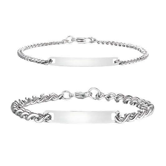 Engraved Couples Bracelet