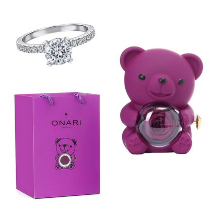 Eternal Rose Bear - & Promise Ring