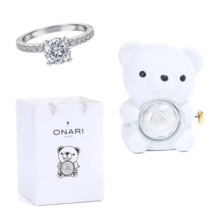 Eternal Rose Bear - & Promise Ring