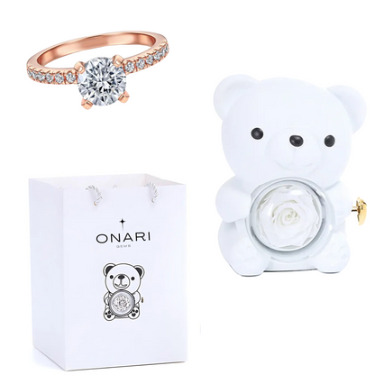Eternal Rose Bear - & Promise Ring