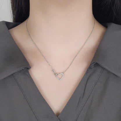 S925 Infinity Heart Loop Necklace