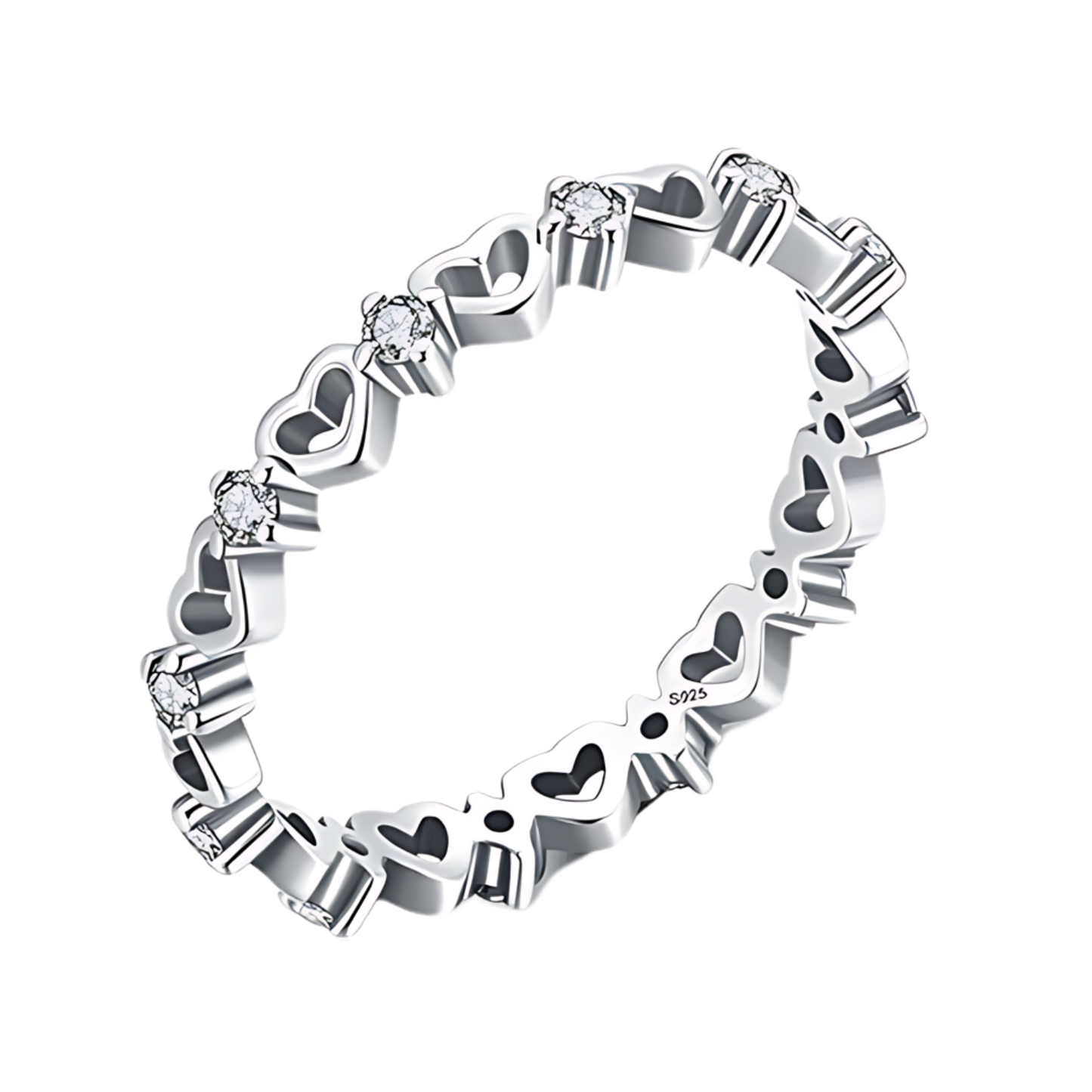 s925 heart band