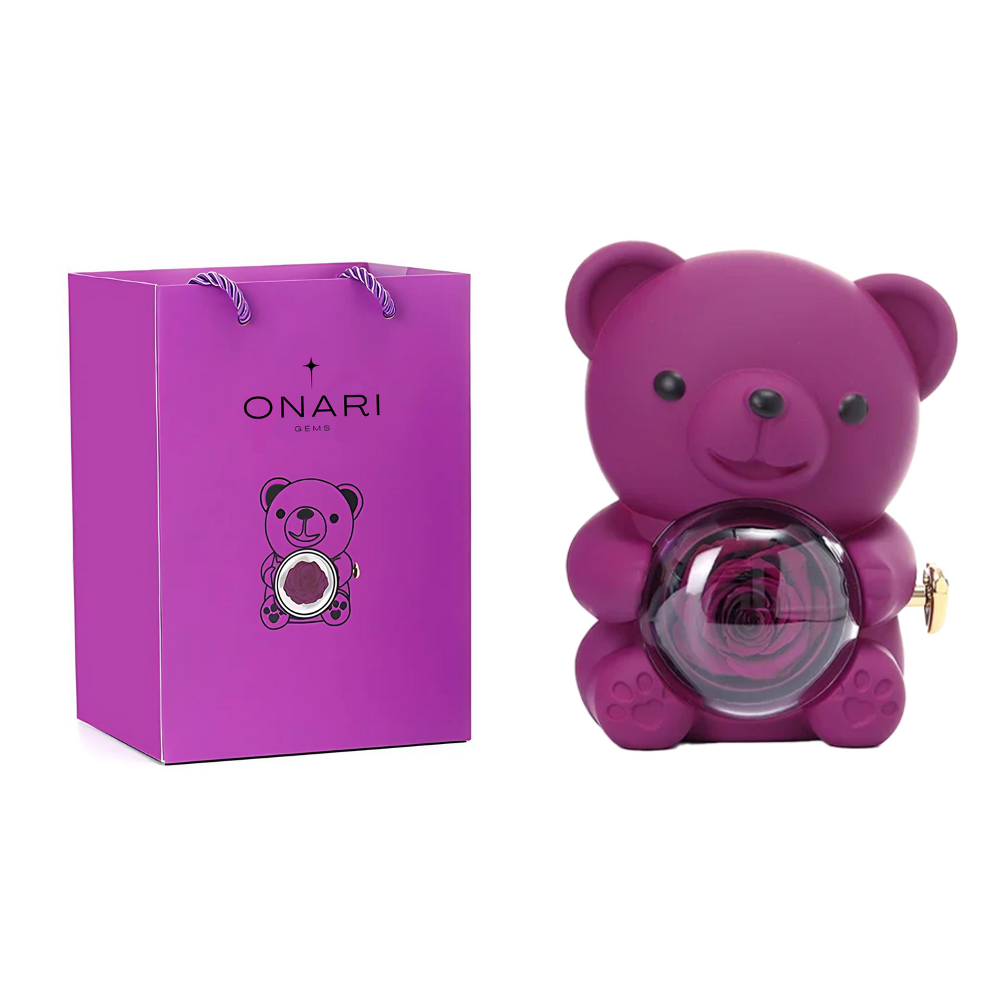 eternal rose bear - box only