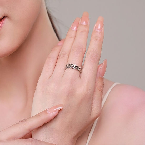 s925 double heart