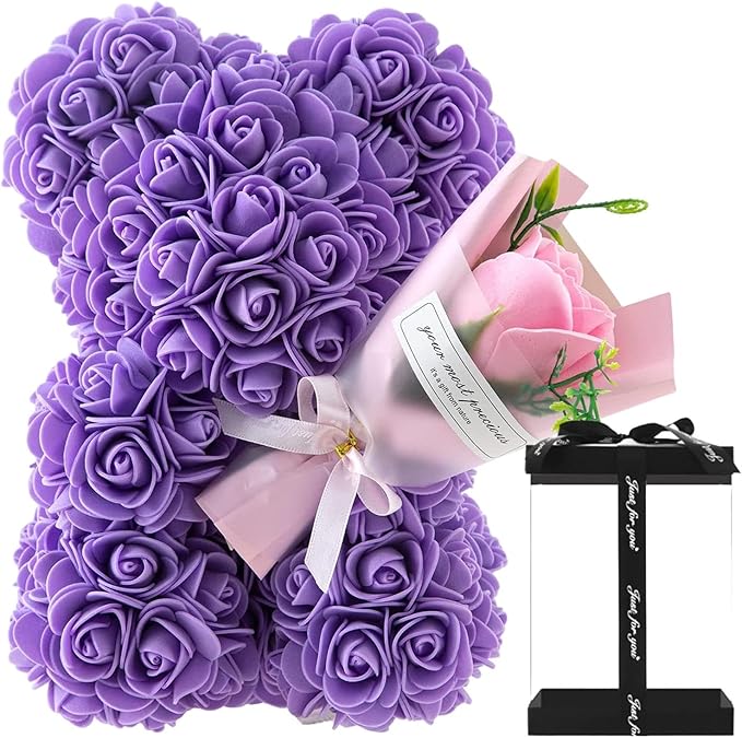 eternal rose gift bear
