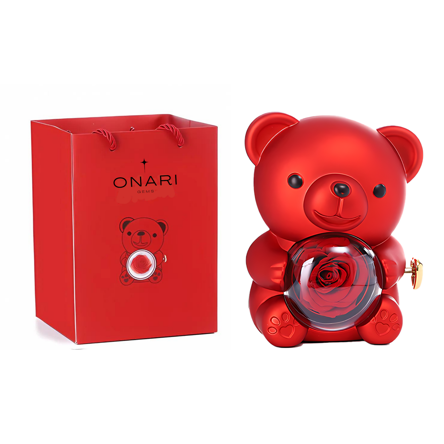 eternal rose bear - box only