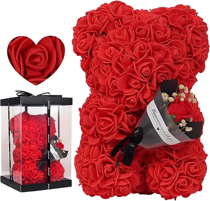 eternal rose gift bear