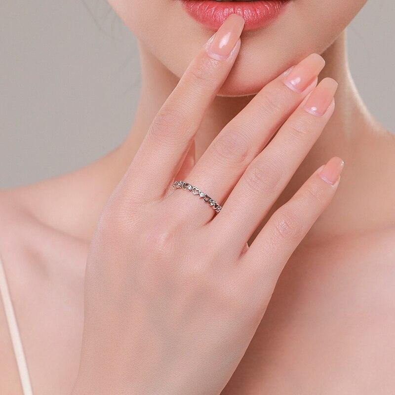 s925 heart band